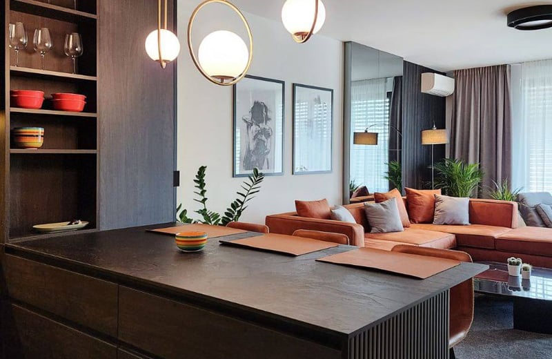 Rental of a stylish 3-room apartment, 97 m², K-District Residential Complex, Belgrade, Serbia